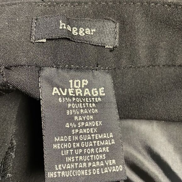 Haggar Ladies Black Dress Pants, Size 10P, Average - Picture 6 of 6